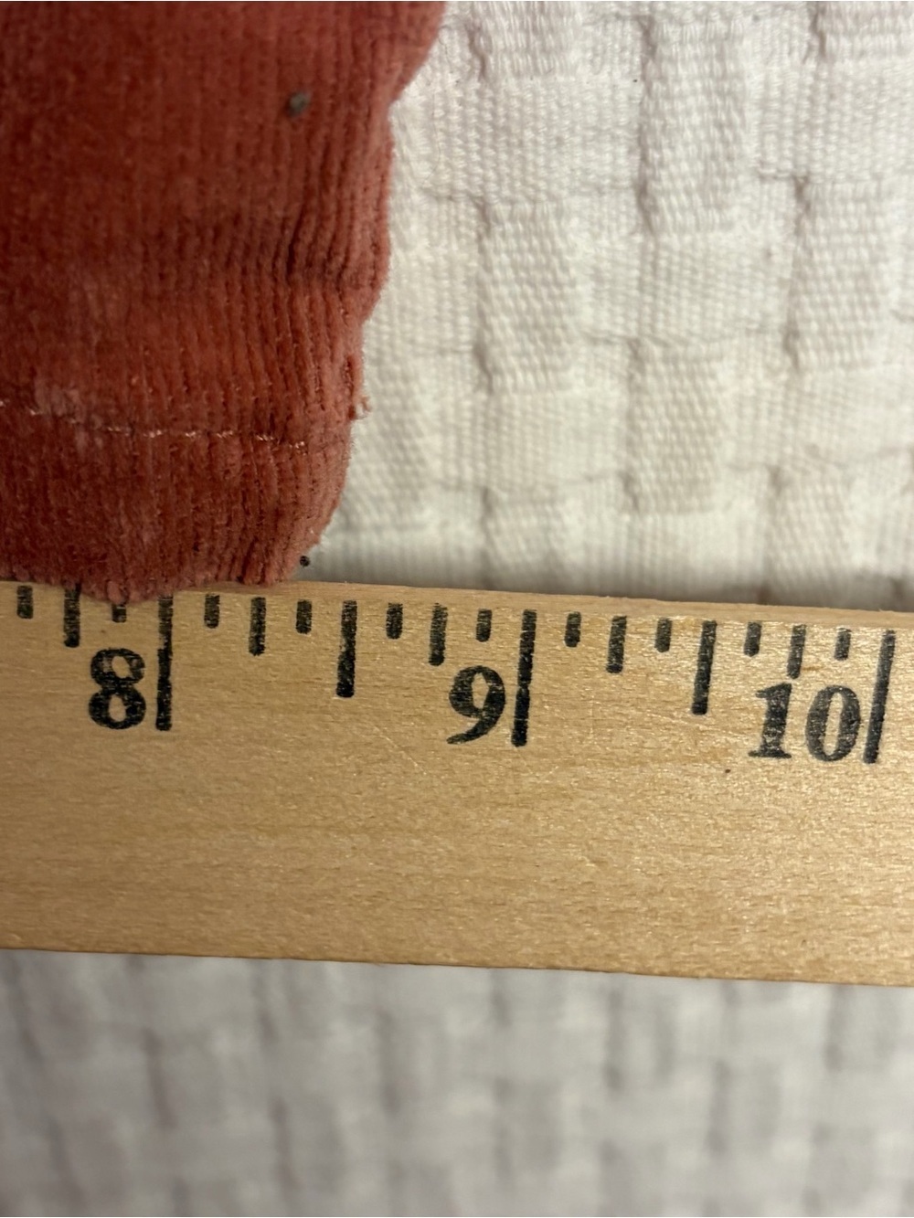 NEW Chelsea & Violet Barrel Corduroy Jeans Pants Coral Cotton Pockets Size 30 - Picture 12 of 12